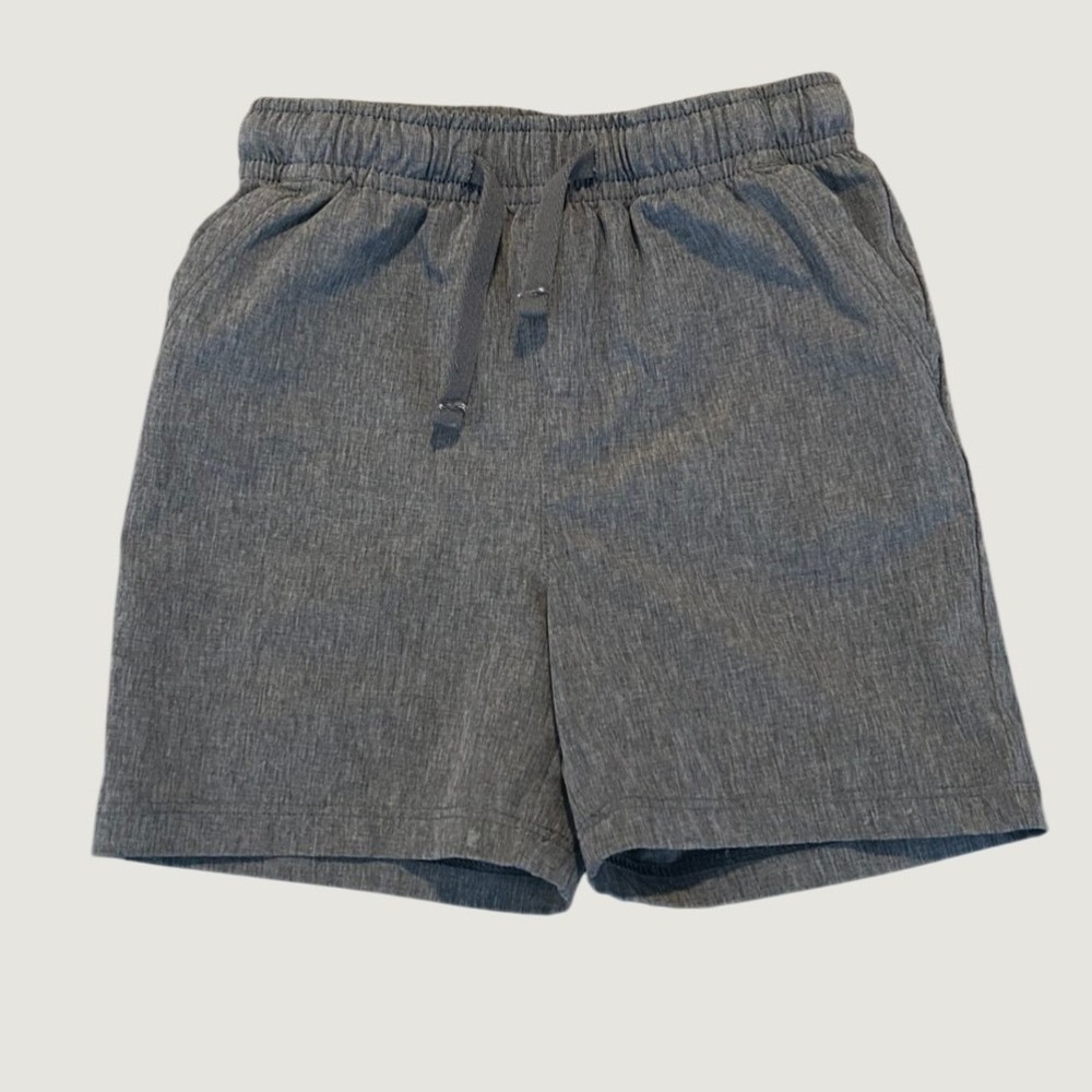 C&C California Kids Boys Gray Heathered Drawstring Shorts Size 2T 1577